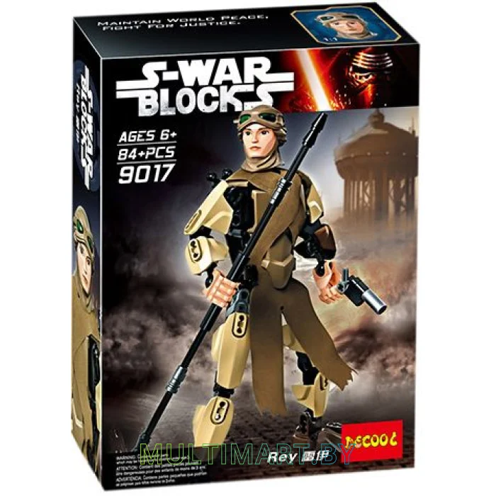 Конструктор Decool 9017 Звездные войны. Рей (84 детали)